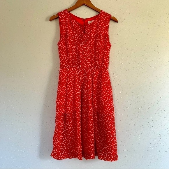 Hi There by Karen Walker Red Polka Dot Prosecco Dress Anthropologie Size 2 - Picture 1 of 7